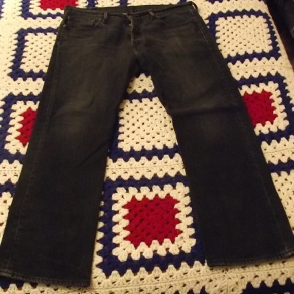 Levi's Other - LEVIS 501 Black Straight Leg Mens Jeans